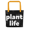 "Plant Life" Black Tote bag