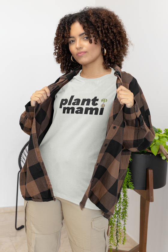 "Plant Mami" Black Text LF T-Shirt (Unisex)