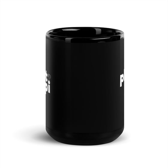 "Plant Papi" Black Large Glossy Mug