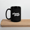 "Plant Papi" Black Large Glossy Mug