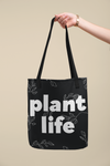 "Plant Life" Black Tote bag