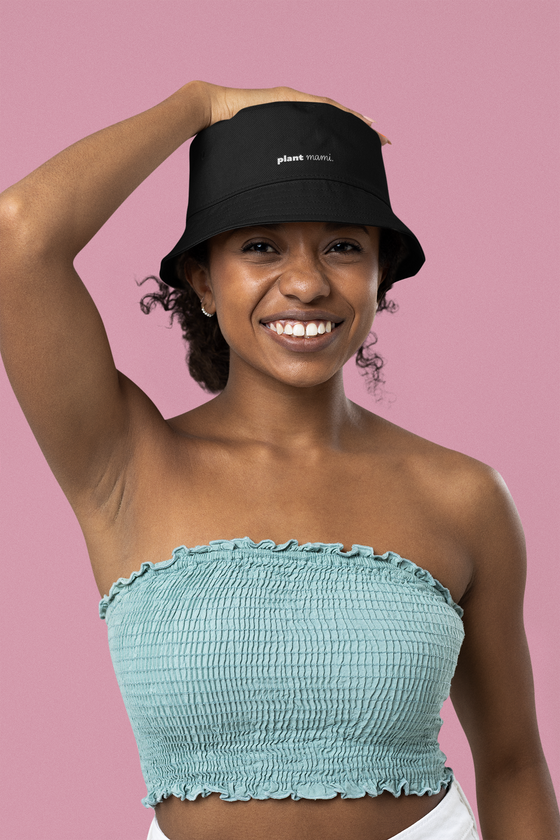 "Plant Mami" Embroidered Organic bucket hat