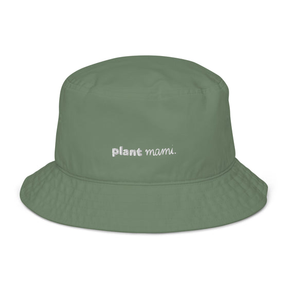 "Plant Mami" Embroidered Organic bucket hat