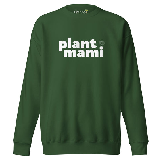 "Plant Mami" White Text LF Sweatshirt (Unisex)