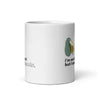 "Aguacates" White glossy mug