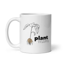  "Plant Mami" Cursive White glossy mug