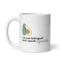  "Aguacates" White glossy mug