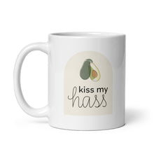  "Kiss My Hass" White glossy mug