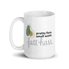 "Fat Hass Avocados" White glossy mug